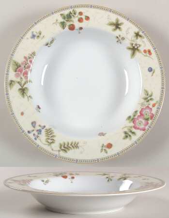 Fleur Large Rim Soup Bowl