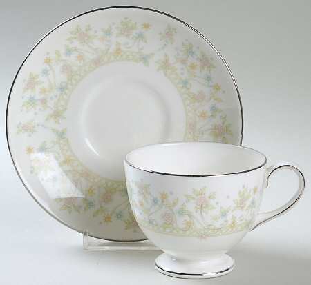 Floral Festival Footed Cup & Saucer Set