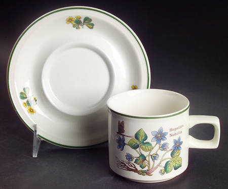 Florabunda Flat Cup & Saucer Set