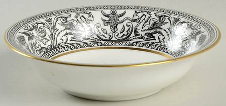 Florentine Black (Black Dragons) Coupe Cereal Bowl