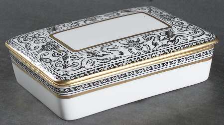 Florentine Black (Black Dragons) Cigarette Box & Lid