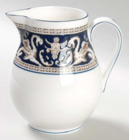 Florentine Dark Blue Rim (No Center Design) Creamer