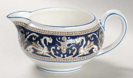 Florentine Dark Blue Rim (No Center Design) 146 Shape Creamer