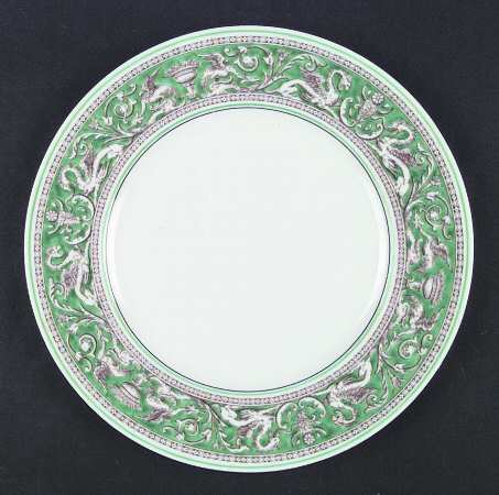 Florentine Green Rim (No Center Design, White) by Wedgwood