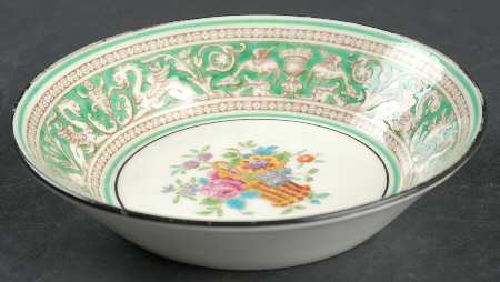 Florentine Green (Flower Basket Center) Fruit/Dessert (Sauce) Bowl