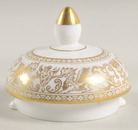Florentine Gold (Gold Dragons, White) Lid for Coffee Pot
