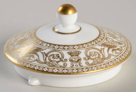 Florentine Gold (Gold Dragons, White) Lid for Teapot