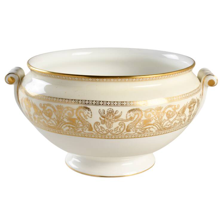 Florentine Gold (Gold Dragons, White) Tureen No Lid