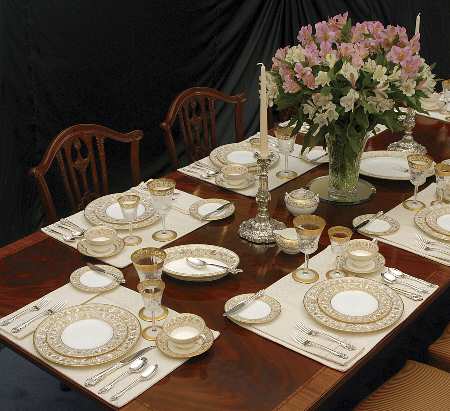 Florentine Gold (Gold Dragons, White) 45 Piece Estate Set