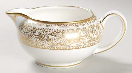 Florentine Gold (Gold Dragons, White) 146 Shape Creamer
