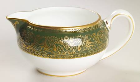 Florentine Dark Green Rim (No Floral Center) 146 Shape Creamer