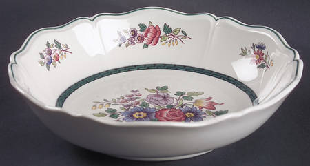 Floral (Scallop) 8" Salad Serving Bowl