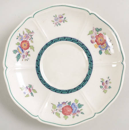 Floral (Scallop) Saucer for Cream Soup Bowl