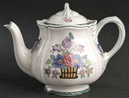 Floral (Scallop) Teapot & Lid