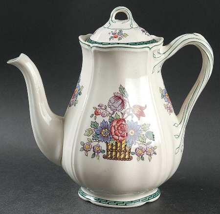 Floral (Scallop) Coffee Pot & Lid