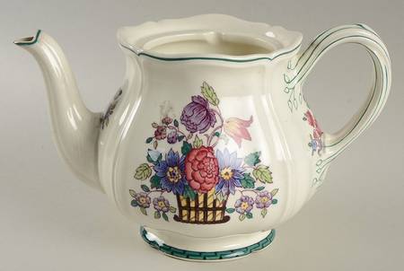 Floral (Scallop) Teapot No Lid