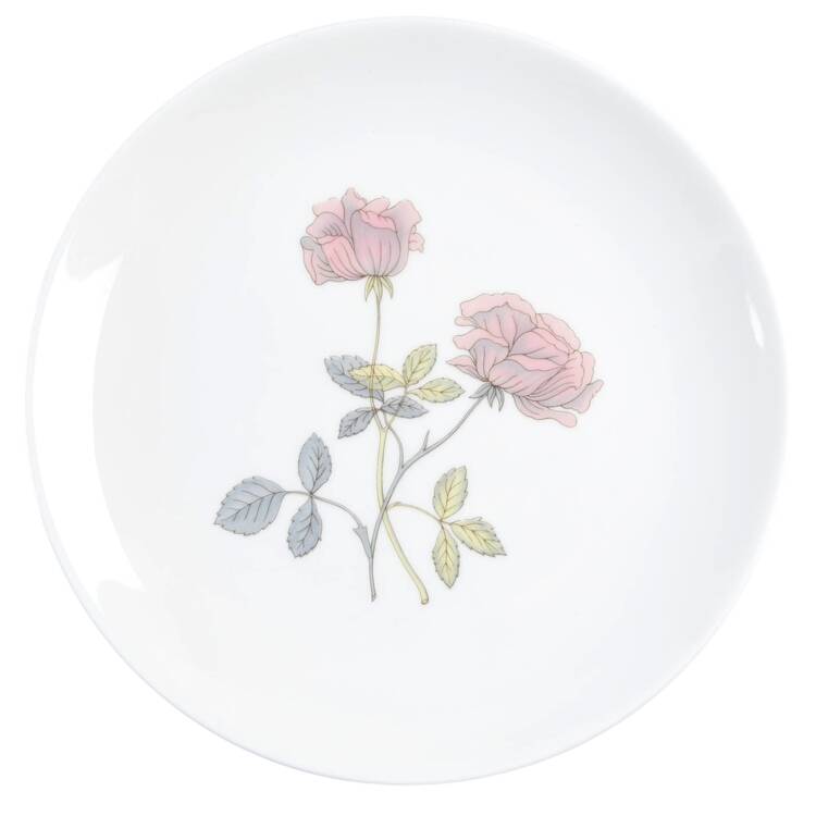 Flame Rose Salad Plate