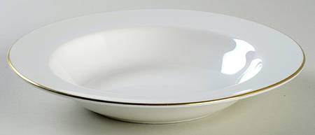 Formal Gold Rim Soup Bowl