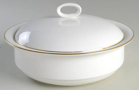 Formal Gold Round Covered Vegetable