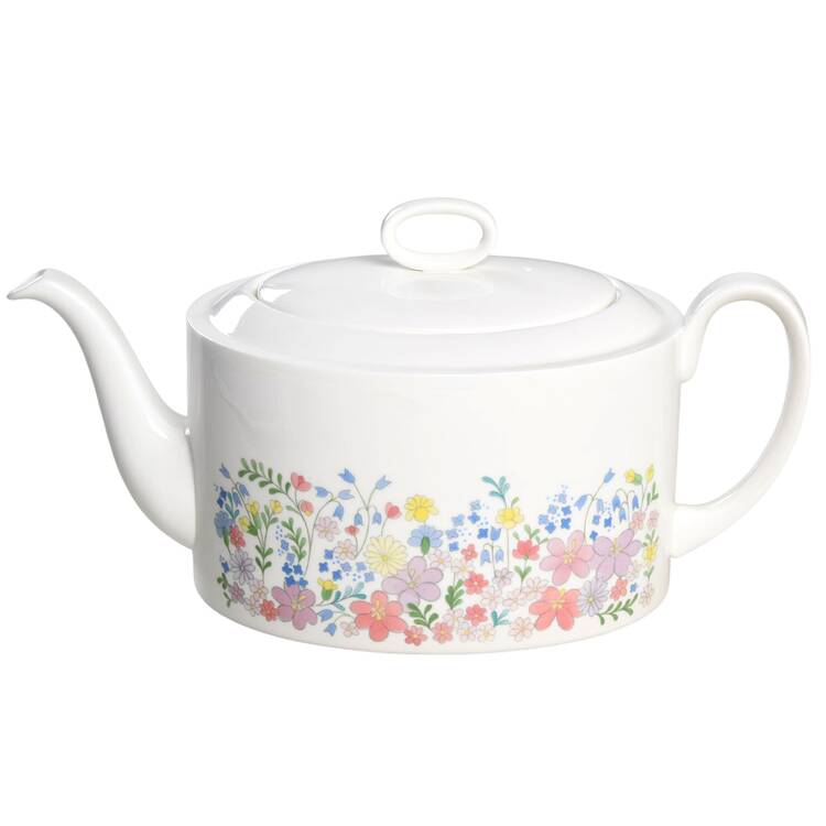 Forget Me Not (Bone China, No Trim) Teapot & Lid