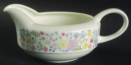 Forget Me Not (Bone China, No Trim) Gravy Boat