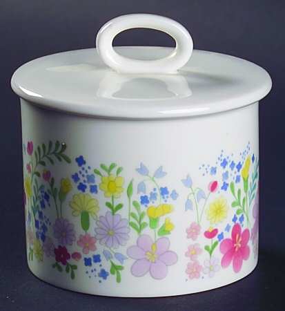 Forget Me Not (Bone China, No Trim) Sugar Bowl & Lid