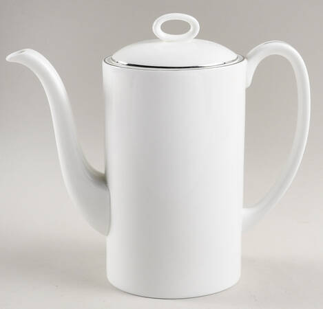 Formal Platinum Coffee Pot & Lid