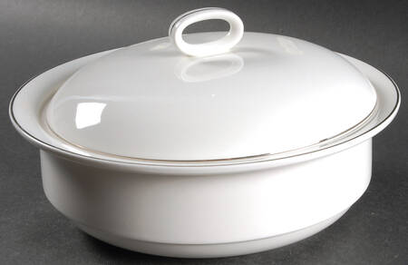 Formal Platinum Round Covered Vegetable