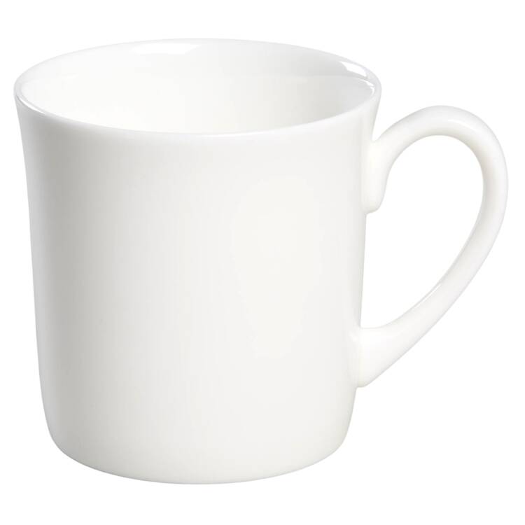 Formal White Flat Cup
