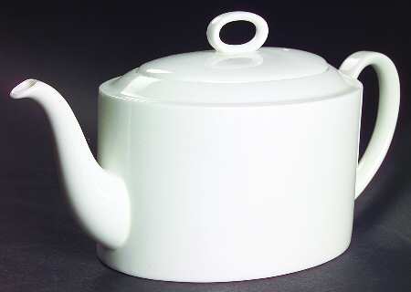 Formal White Teapot & Lid
