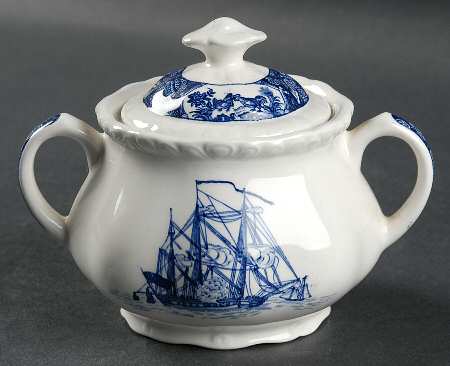 Friendship Salem Blue Sugar Bowl & Lid