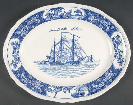 Friendship Salem Blue 13" Oval Serving Platter