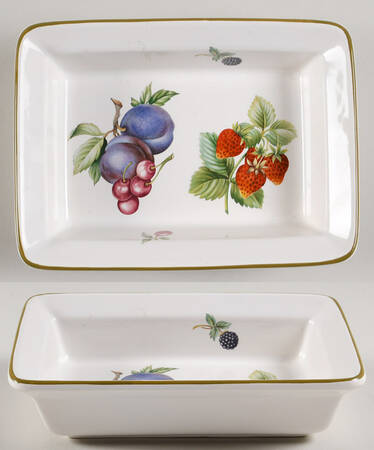 Fruit Sprays Croft (Rim Shape) Hors d'Oeuvres Dish