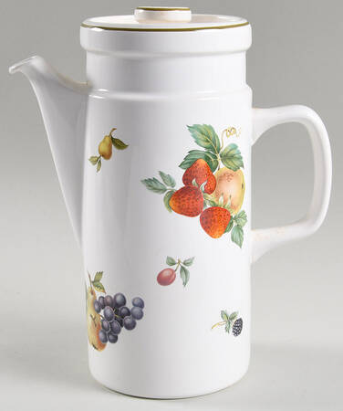 Fruit Sprays Sterling (Coupe Shape) Coffee Pot & Lid