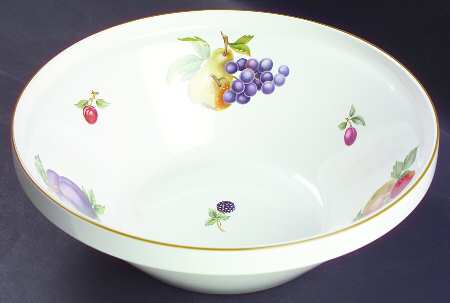 Fruit Sprays Sterling (Coupe Shape) 9" Salad Serving Bowl