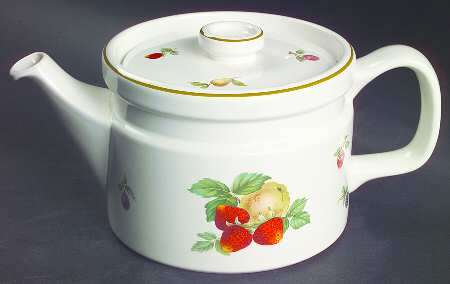 Fruit Sprays Sterling (Coupe Shape) Teapot & Lid