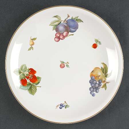 Fruit Sprays Sterling (Coupe Shape) Luncheon Plate