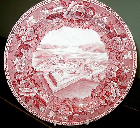 Ft Ticonderoga Pink Dinner Plate