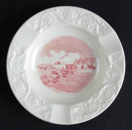 Ft Ticonderoga Pink 4" Ashtray by Wedgwood