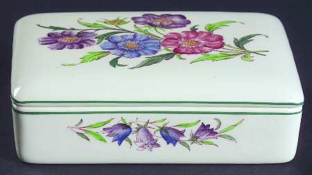 Garden Club Cigarette Box & Lid