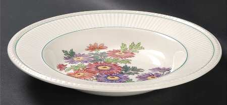 Garden Club Large Rim Soup Bowl