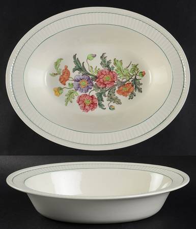 Garden Club 10" Oval Vegetable Bowl