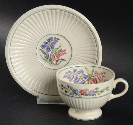 Garden Club Footed Cup & Saucer Set