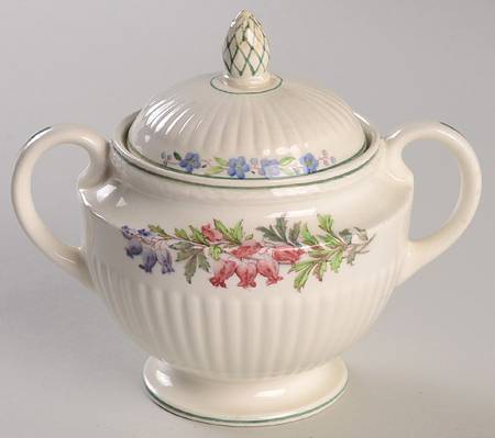 Garden Club Sugar Bowl & Lid
