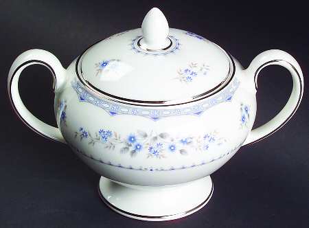Gardenia Leigh Shape Sugar Bowl & Lid