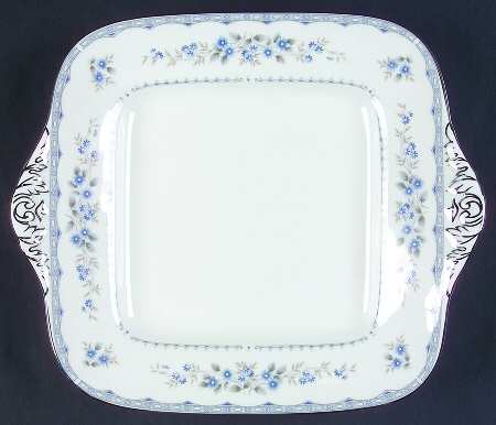 Gardenia Square Handled Cake Plate
