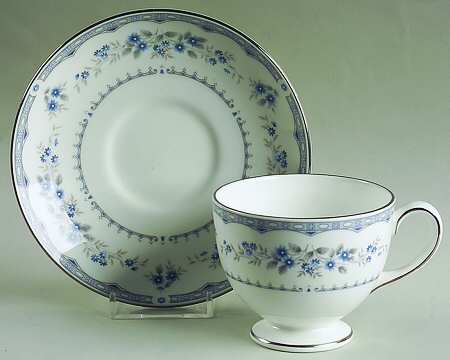 Gardenia Footed Cup & Saucer Set