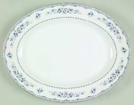 Gardenia 17" Oval Serving Platter