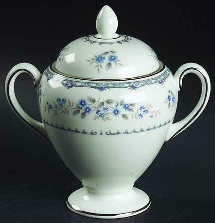 Gardenia Globe Shape Sugar Bowl & Lid