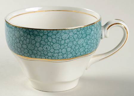 Garden (Aqua Border) Flat Cup